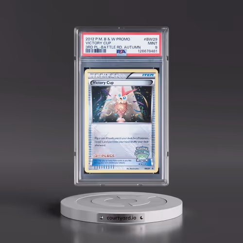 2012 Pokémon Black & White Promo #BW29 Victory Cup - 3rd Place-Battle Road Autumn (PSA 9 MINT)