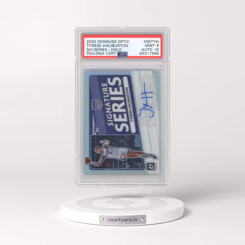 2020 Panini Donruss Optic Signature Series #SSTYH Tyrese Haliburton - Holo (PSA 9 MINT)