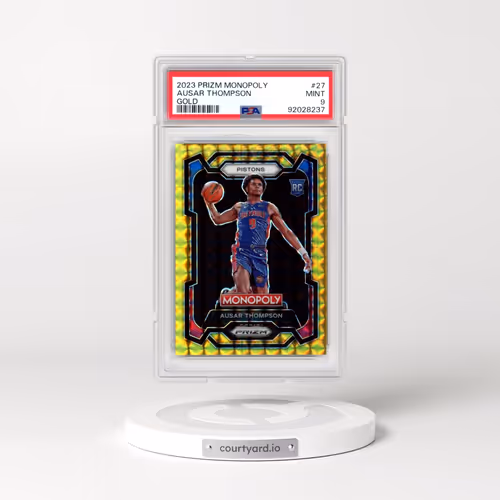 2023 Panini Prizm Monopoly #27 Ausar Thompson - Gold (PSA 9 MINT)