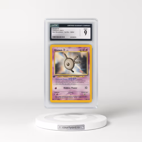 2001 Neo Revelation #58/64 Unown K - 1st Edition (CGC 9 MINT)