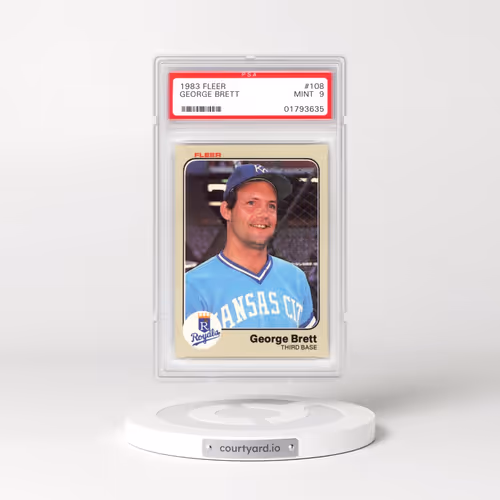 1983 Fleer #108 George Brett (PSA 9 MINT)