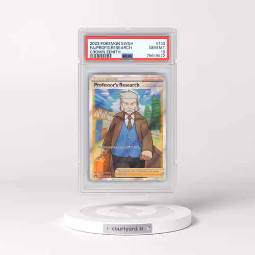 2023 Pokémon Sword and Shield Crown Zenith #150 Professor's Research - Full Art (PSA 10 GEM MINT)