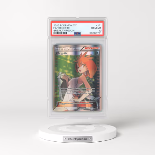 2015 Pokémon XY Breakthrough #161 Brigette - Full Art (PSA 10 GEM MINT)