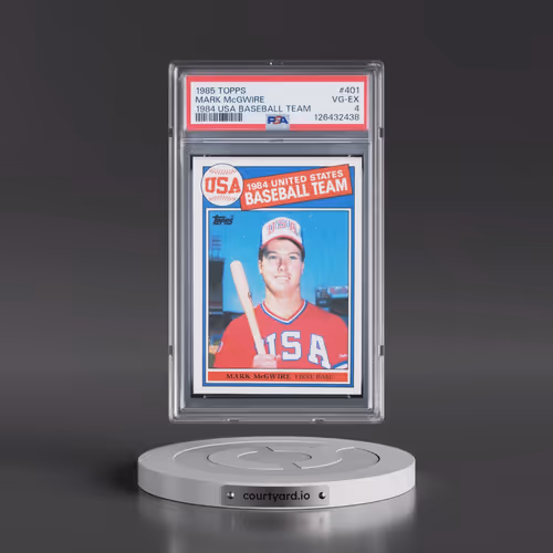 1985 Topps #401 Mark McGwire - 1984 USA Baseball Team (PSA 4 VG-EX)