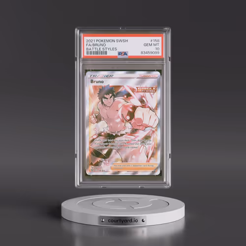 2021 Pokémon Sword & Shield Battle Styles #158 Bruno - Full Art (PSA 10 GEM MINT)