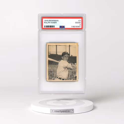 1948 Bowman #3 Ralph Kiner (PSA 2 GOOD)