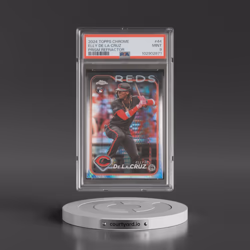 2024 Topps Chrome #44 Elly de La Cruz - Prism Refractor (PSA 9 MINT)