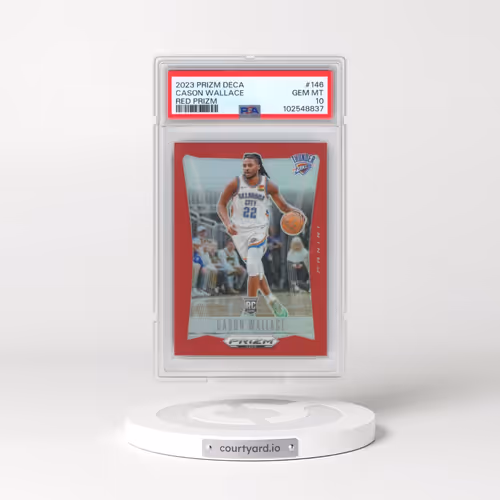 2023 Panini Prizm Deca #146 Cason Wallace - Red Prizm (PSA 10 GEM MINT)