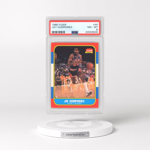 1986 Fleer #49 Jay Humphries (PSA 8 NM-MT)
