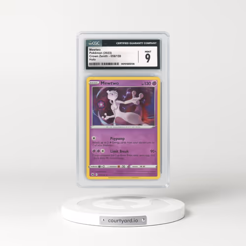 2022 Crown Zenith #59 Mewtwo - Holo (CGC 9 MINT)