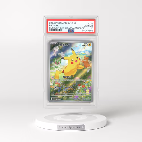 2022 Scarlet & Violet Promos #218 Pikachu - Summer is Here! Campaign (PSA 10 GEM MINT)