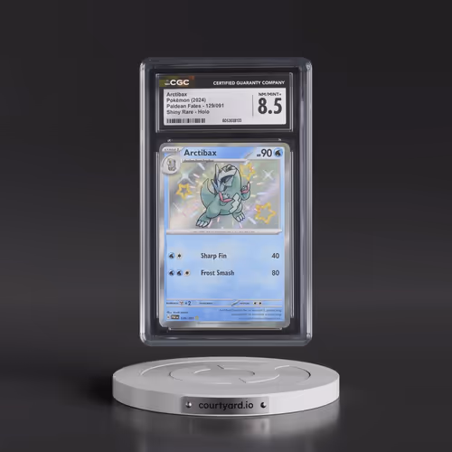 2024 Pokémon Paf EN-Paldean Fates #129 Arctibax - Shiny Rare (CGC 8.5 NM-MT+)