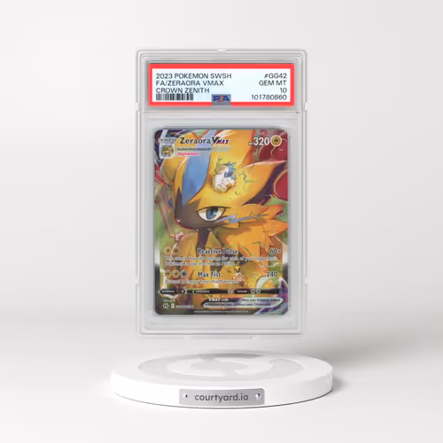 2023 Pokémon Sword and Shield Crown Zenith #GG42 Zeraora Vmax - Full Art (PSA 10 GEM MINT)