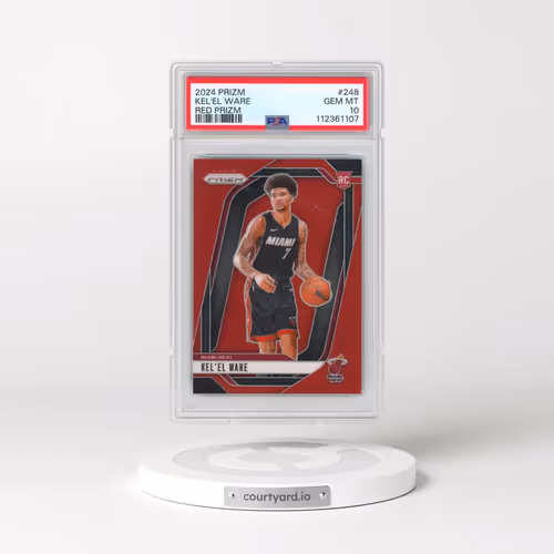2024 Panini Prizm #248 Kel'El Ware - Red Prizm (PSA 10 GEM MINT)