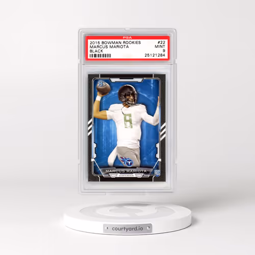 2015 Bowman Rookies #22 Marcus Mariota - Black (PSA 9 MINT)