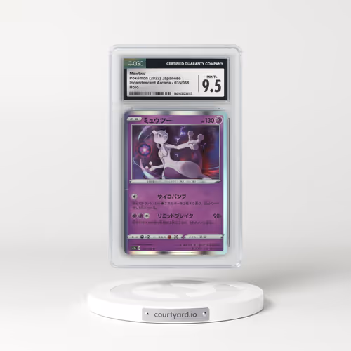 2022 Incandescent Arcana #035/068 Mewtwo - Holo (CGC 9.5 MINT+)