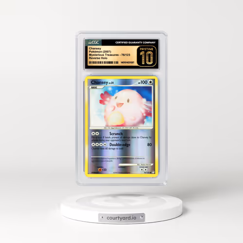 2007 Mysterious Treasures #76 Chansey - Holo (CGC 10 PRISTINE)