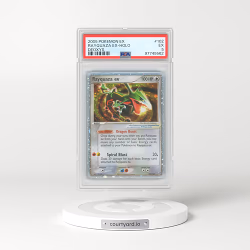 2005 Pokémon EX Deoxys #102 Rayquaza EX - Holo Holo (PSA 5 EX)