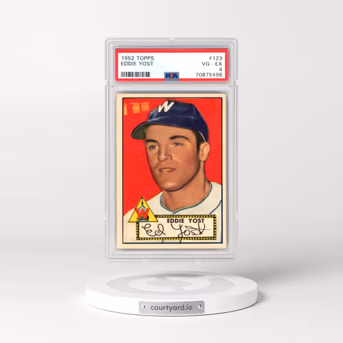 1952 Topps #123 Eddie Yost (PSA 4 VG-EX)