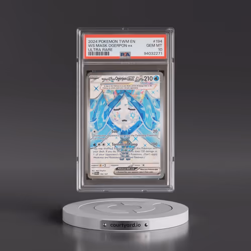 2024 Pokémon Twm EN-Twilight Masquerade #194 Wellspring Mask Ogerpon EX - Holo Ultra Rare (PSA 10 GE