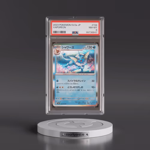 2023 Pokémon Sv2a-Pokemon 151 #134 Vaporeon (PSA 8 NM-MT)