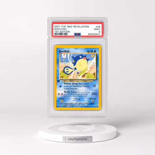 2001 Pokémon Neo Revelation #49 Qwilfish - 1st Edition (PSA 9 MINT)