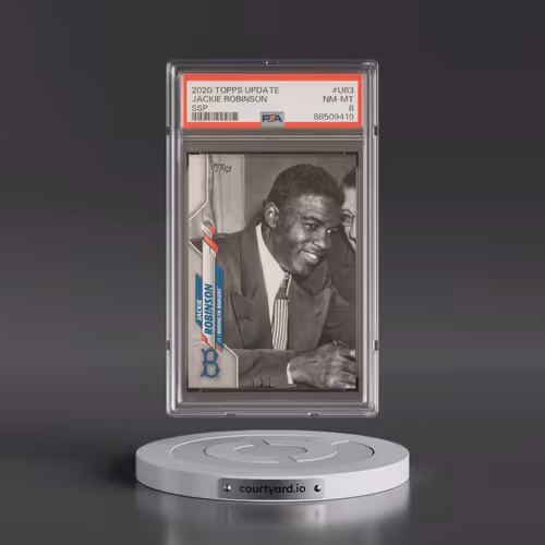 2020 Topps Update #U63 Jackie Robinson - Ssp (PSA 8 NM-MT)