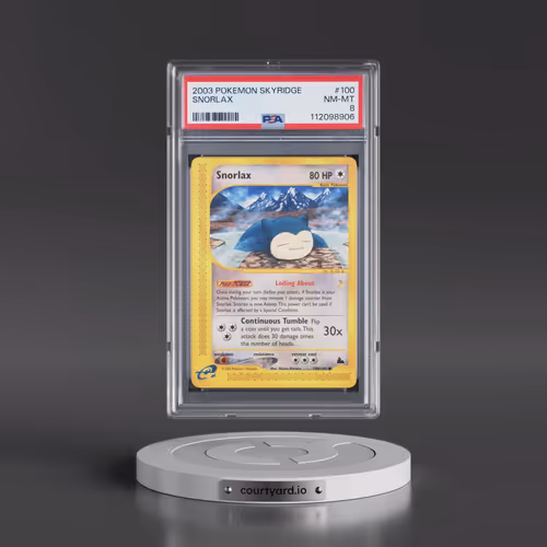 2003 Pokémon Skyridge #100 Snorlax (PSA 8 NM-MT)