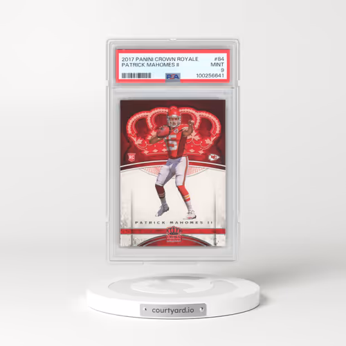 2017 Panini Crown Royale #84 Patrick Mahomes II (PSA 9 MINT)