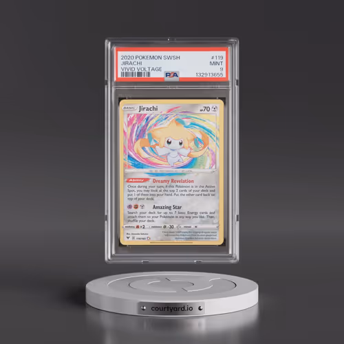 2020 Pokémon Sword & Shield Vivid Voltage #119 Jirachi (PSA 9 MINT)