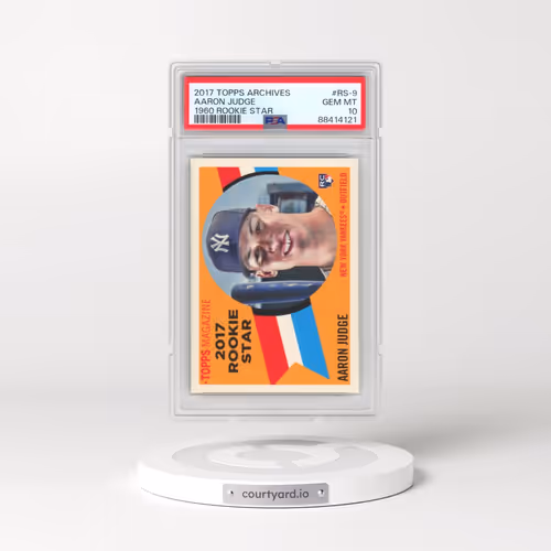2017 Topps Archives 1960 Rookie Star #RS-9 Aaron Judge (PSA 10 GEM MINT)