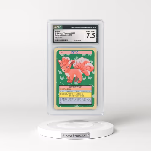 1997 (Only One Pokémon) Original Series #037 Vulpix - (Blue Back) 1st Print (CGC 7.5 NM+)