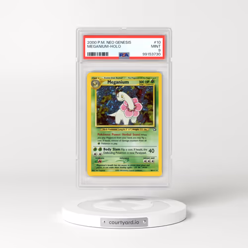 2000 Pokémon Neo Genesis #10 Meganium - Holo (PSA 9 MINT)