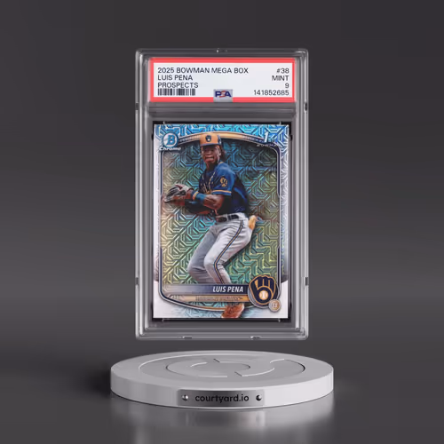 2025 Bowman Mega Box Chrome Prospects #38 Luis Pena (PSA 9 MINT)