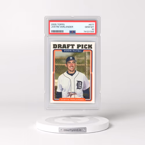 2005 Topps #677 Justin Verlander (PSA 10 GEM MINT)