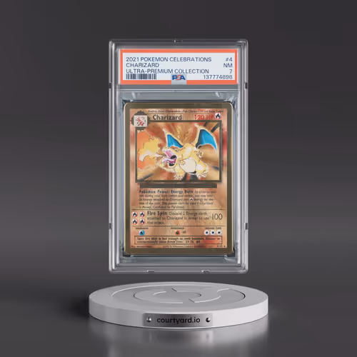 2021 Pokémon Celebrations Ultra-Premium Collection #4 Charizard (PSA 7 NM)