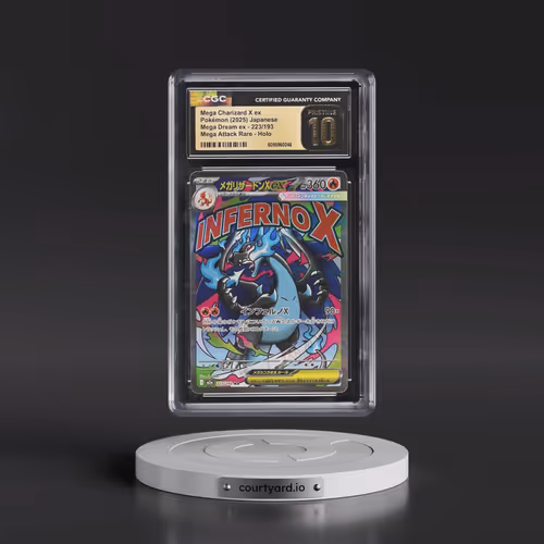 2025 Mega Dream ex - M2a #223/193 Mega Charizard X ex - Mega Attack Rare Holo (CGC 10 PRISTINE)