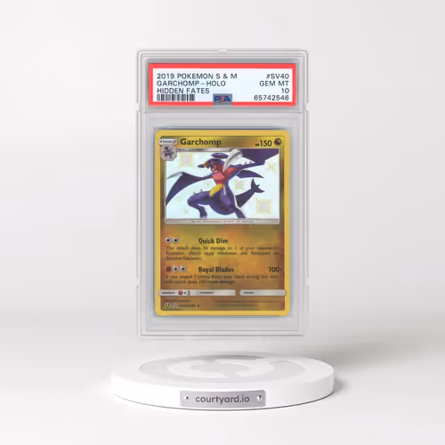 2019 Pokémon Sun & Moon Hidden Fates #SV40 Garchomp - Holo (PSA 10 GEM MINT)
