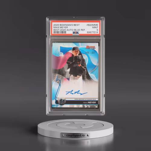 2020 Bowman's Best Best of 2020 Autographs #B20MME Max Meyer - Blue Refractor (PSA 9 MINT)