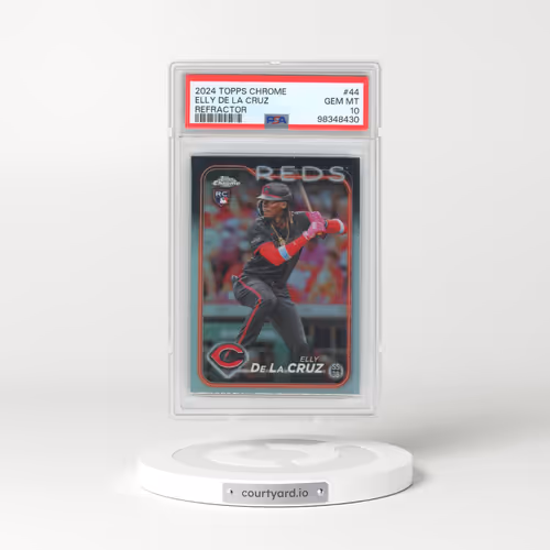 2024 Topps Chrome #44 Elly de La Cruz - Refractor (PSA 10 GEM MINT)