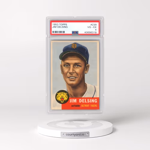 1953 Topps #239 Jim Delsing (PSA 4 VG-EX)