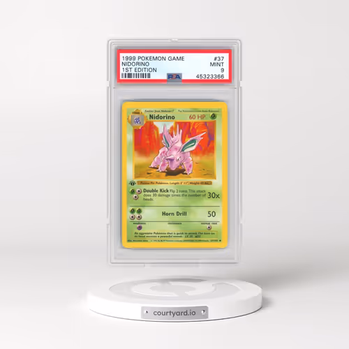 1999 Pokémon Game #37 Nidorino - 1st Edition (PSA 9 MINT)