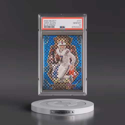 2022 Panini Select #111 Josh Allen - Blue Prizm (PSA 10 GEM MINT)