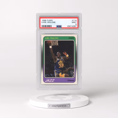 1988 Fleer #114 Karl Malone (PSA 9 MINT)