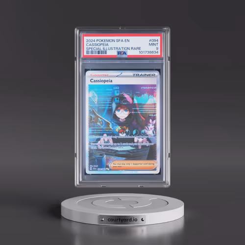 2024 Pokémon Sfa EN-Shrouded Fable #094 Cassiopeia - Special Illustration Rare (PSA 9 MINT)