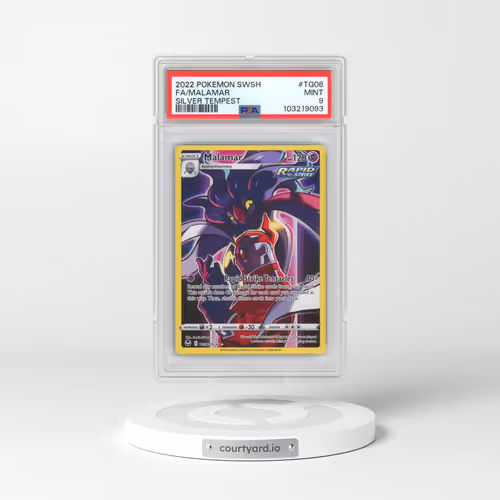 2022 Pokémon Sword & Shield Silver Tempest #TG06 Malamar - Full Art (PSA 9 MINT)