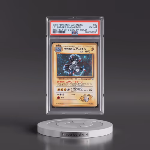 1998 Pokémon Kuchiba City Gym Deck #82 LT. Surge's Magneton - Holo (PSA 6 EX-MT)