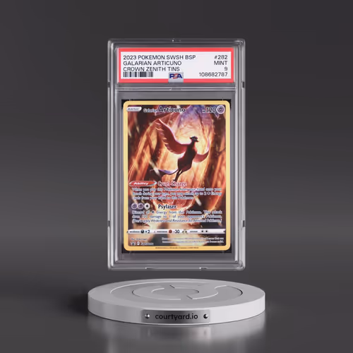 2023 Pokémon Swsh Black Star Promo #282 Galarian Articuno - Crown Zenith Tins (PSA 9 MINT)