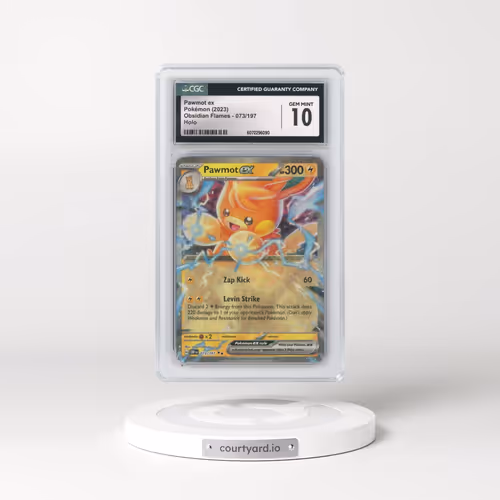 2023 Obsidian Flames - OBF EN #073/197 Pawmot ex - Holo (CGC 10 GEM MINT)