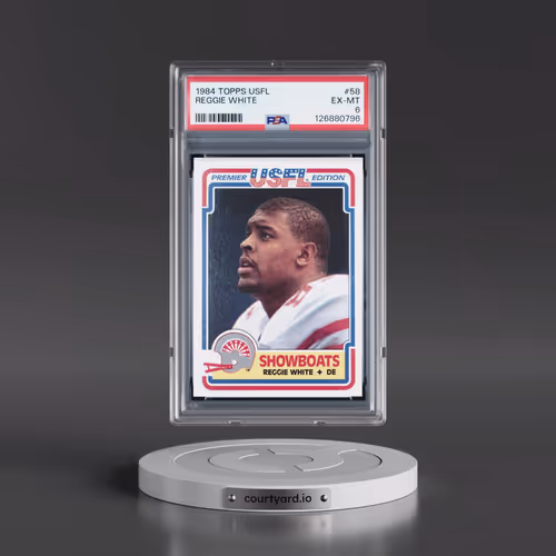 1984 Topps USFL #58 Reggie White (PSA 6 EX-MT)